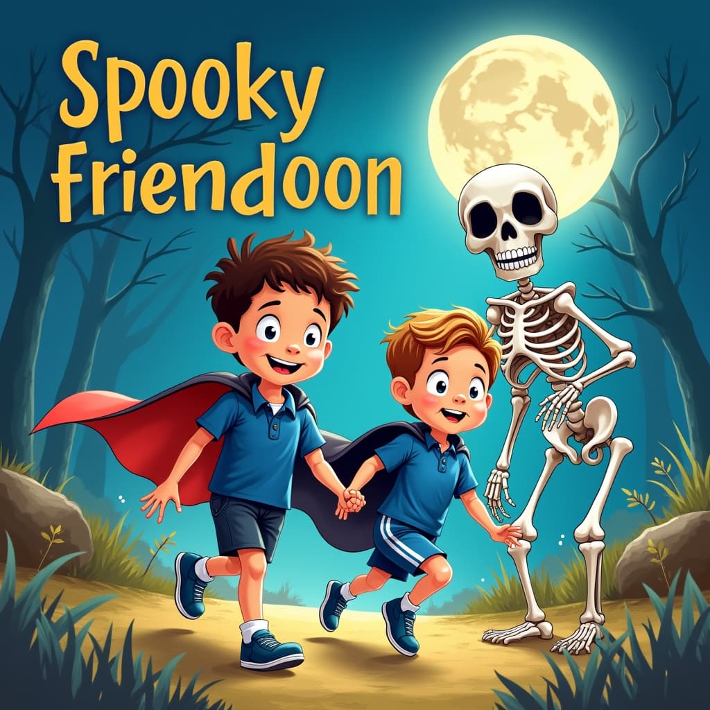 Spooky skeleton friend
