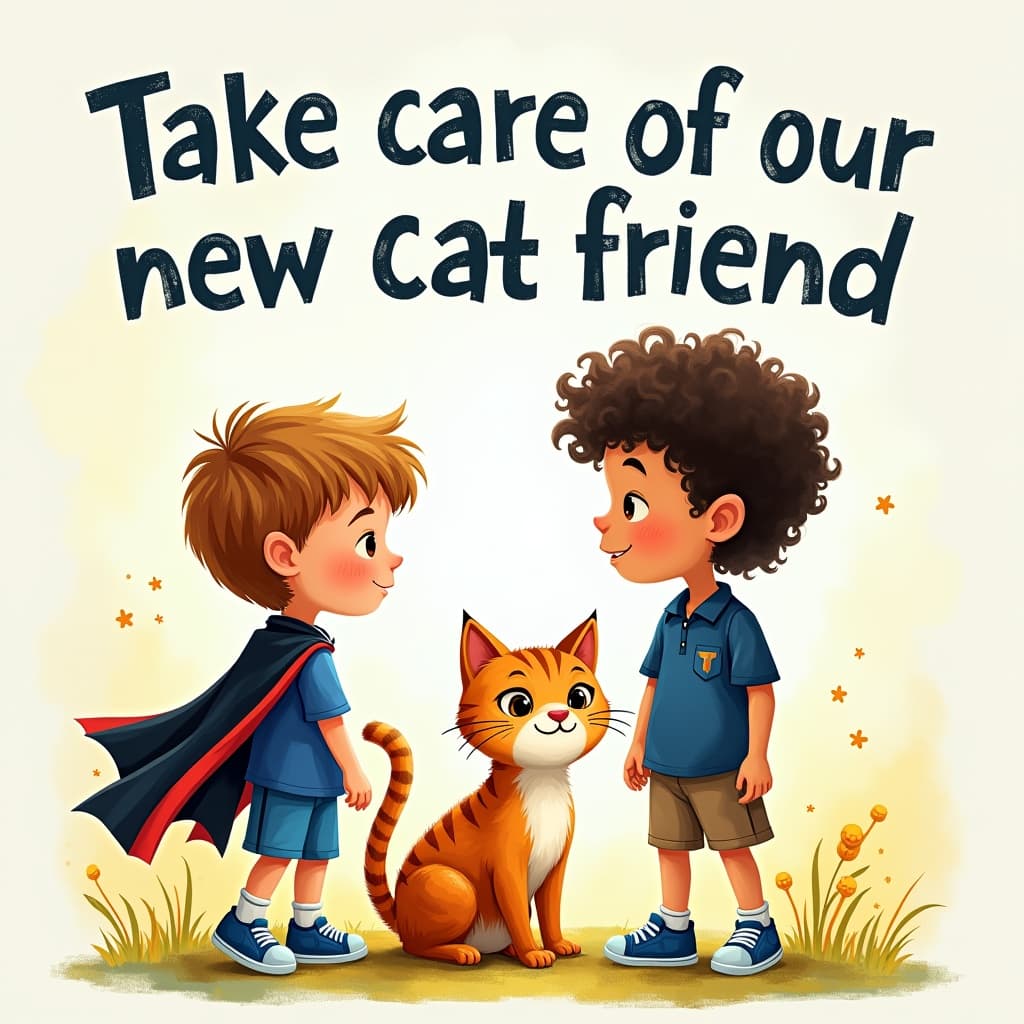 Take care of our new cat friend